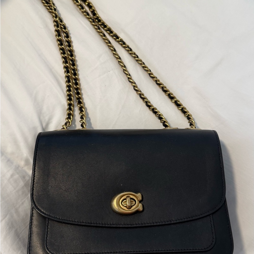 Coach black shoulder or cross body bag